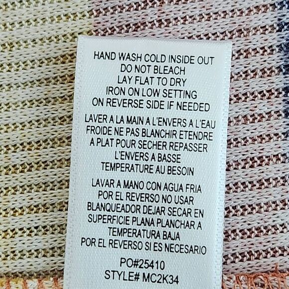 Bobeau Striped Knit Cardigan Sweater Size Small NWOT Draped Front Cardigan - Picture 7 of 9